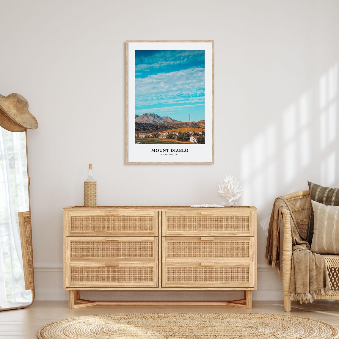 Mount Diablo Travel Poster, California Wall Art - Image 2
