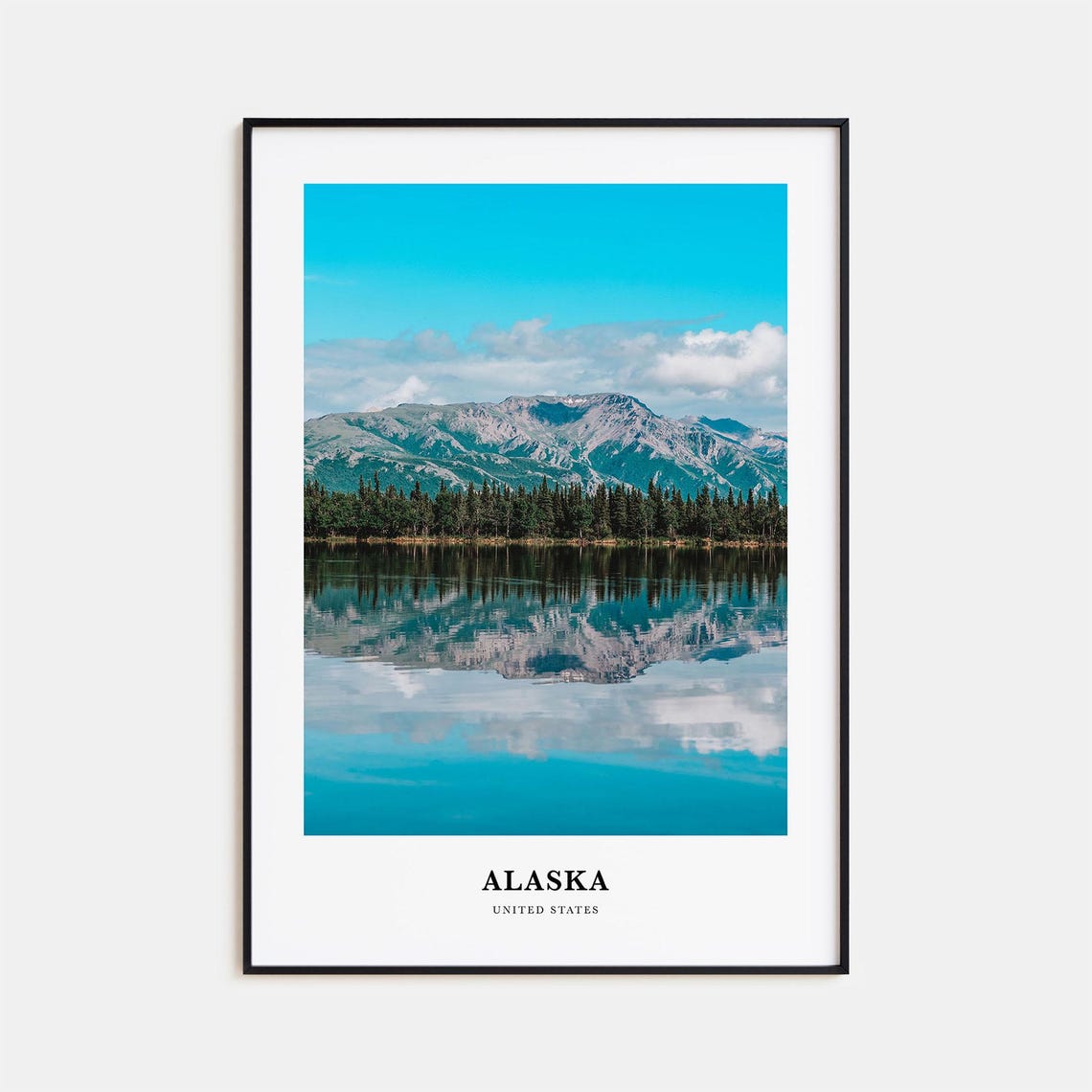 Alaska Print No 1 Alaska Photo Poster Alaska Travel Wall Art Alaska Map Print Alaska Photography Print Alaska Wall Dcor United States