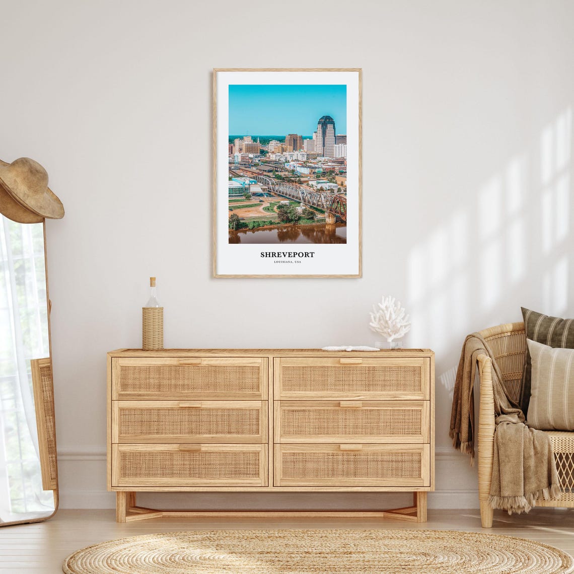 Shreveport Print Shreveport Photo Poster Shreveport Travel Wall Art Shreveport Map Print Shreveport Photography Print Louisiana Usa - Image 2