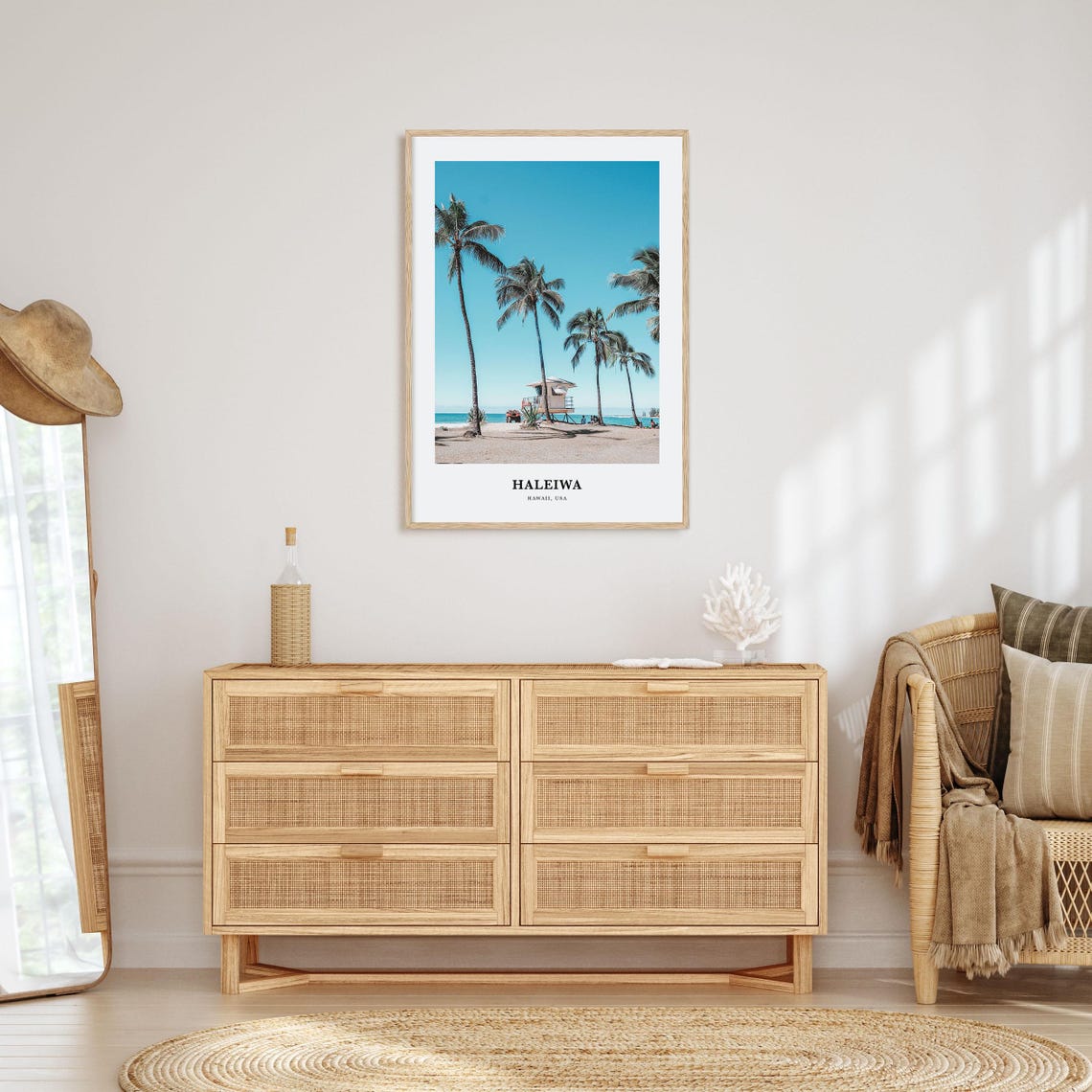 Haleiwa Print Haleiwa Photo Poster Haleiwa Travel Wall Art Haleiwa Map Print Haleiwa Photography Print Haleiwa Wall Dcor Hawaii Usa - Image 2