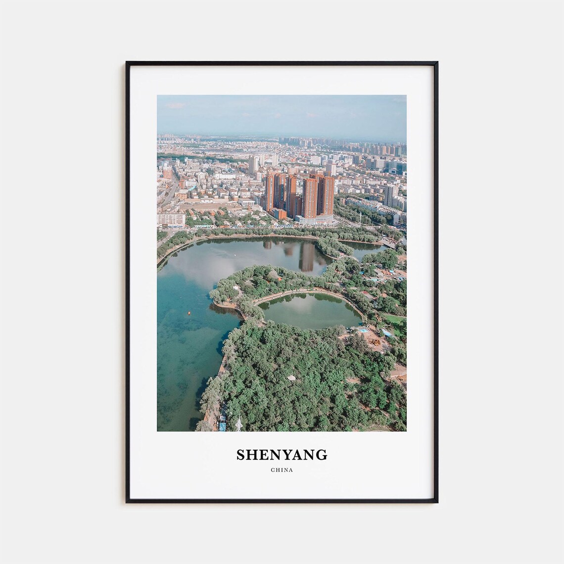Shenyang Travel Poster, China Map Art Print