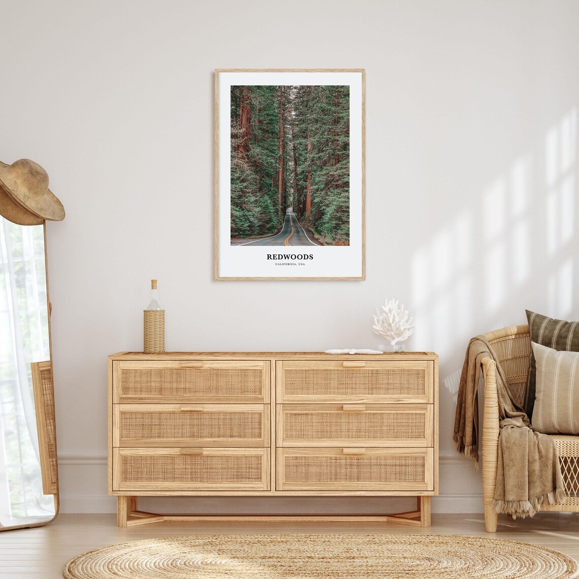 Redwoods Travel Poster, California Landscape Art - Image 2