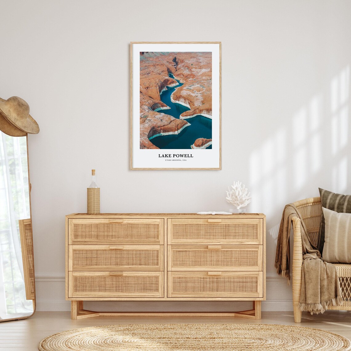 Lake Powell Utah Arizona Aerial Canyon Photography Travel Poster - Image 2