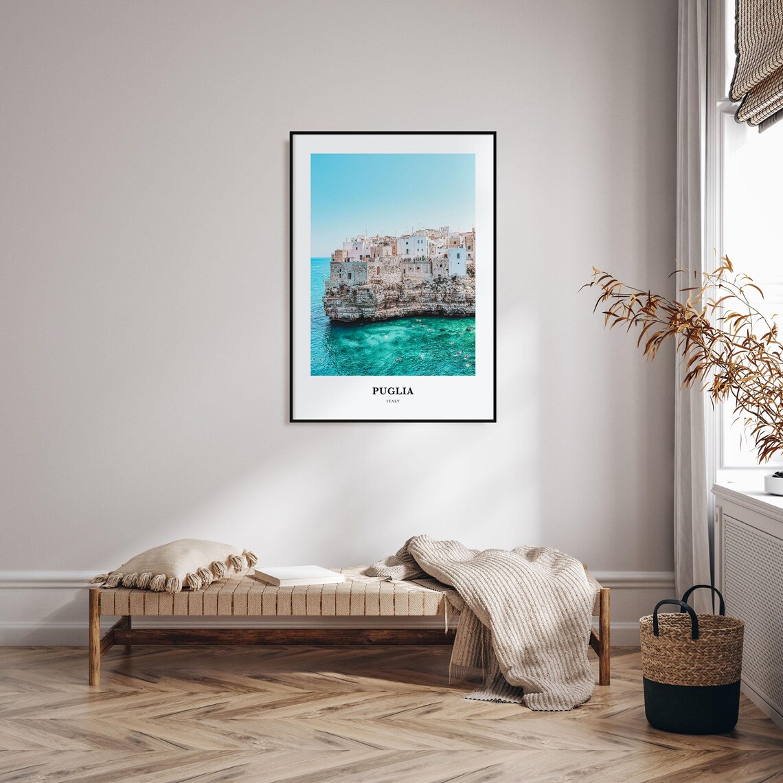 Puglia Travel Poster, Italy Map Wall Art - Image 3