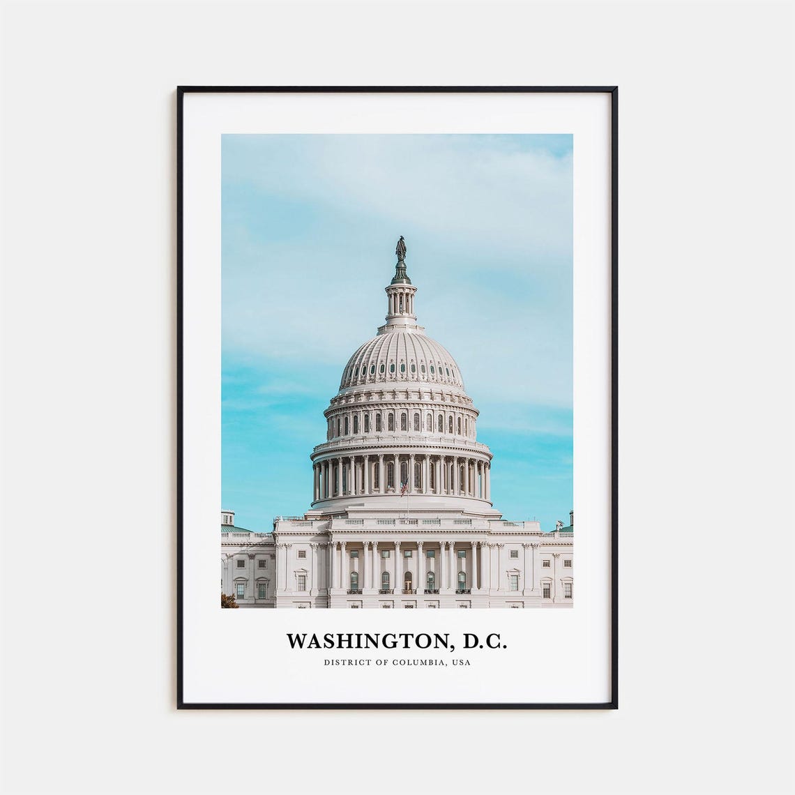 Washington DC US Capitol Dome Landmark District of Columbia Poster