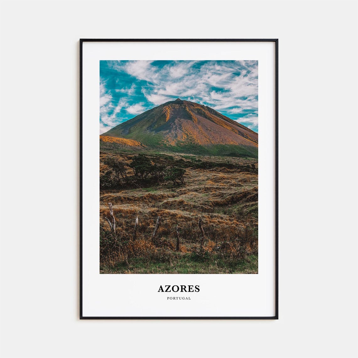 Azores Print Azores Photo Poster Azores Travel Wall Art Azores Map Print Azores Photography Print Azores Wall Dcor Portugal