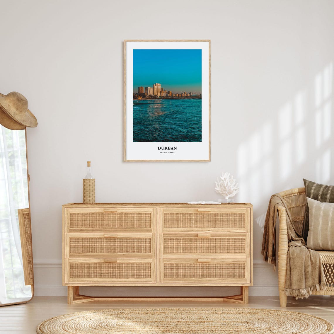 Durban Print Durban Photo Poster Durban Travel Wall Art Durban Map Print Durban Photography Print Durban Wall Dcor South Africa - Image 2