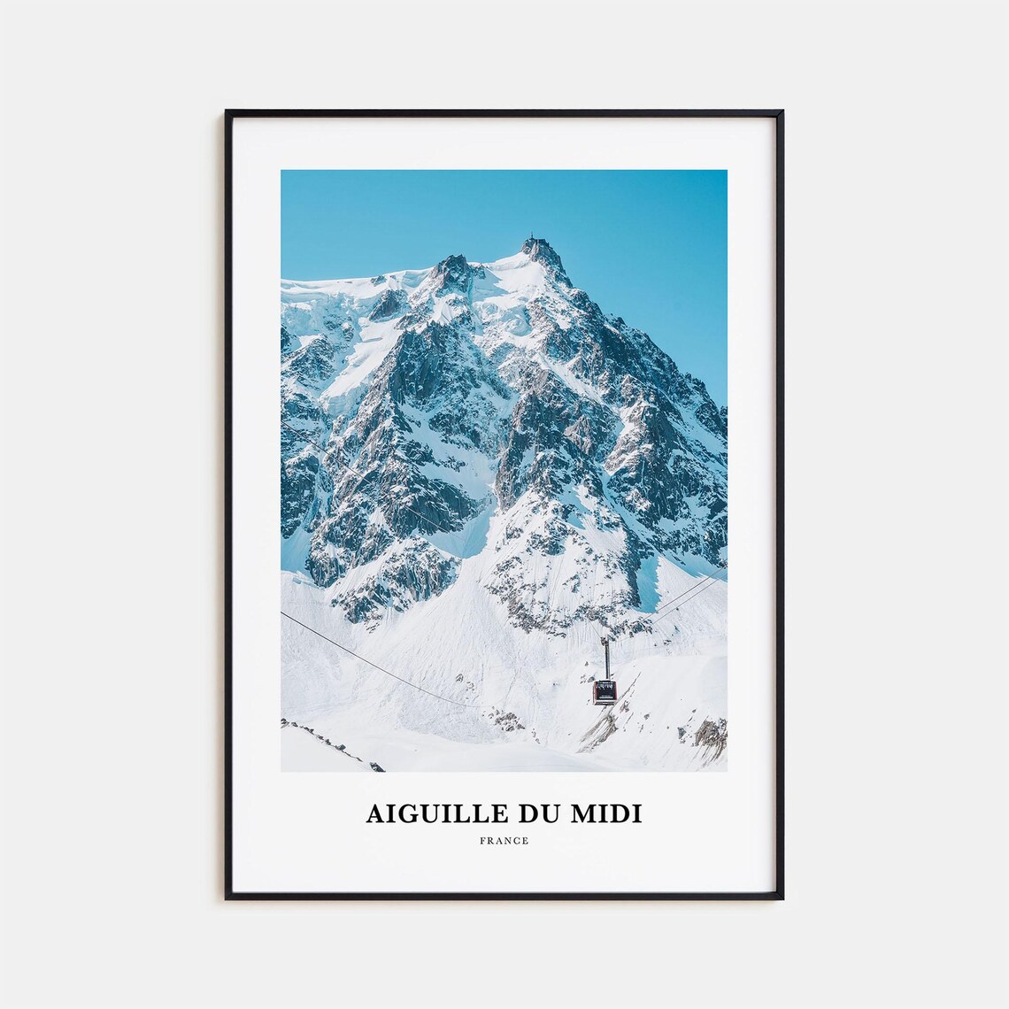 Aiguille Du Midi Travel Poster, France Wall Art