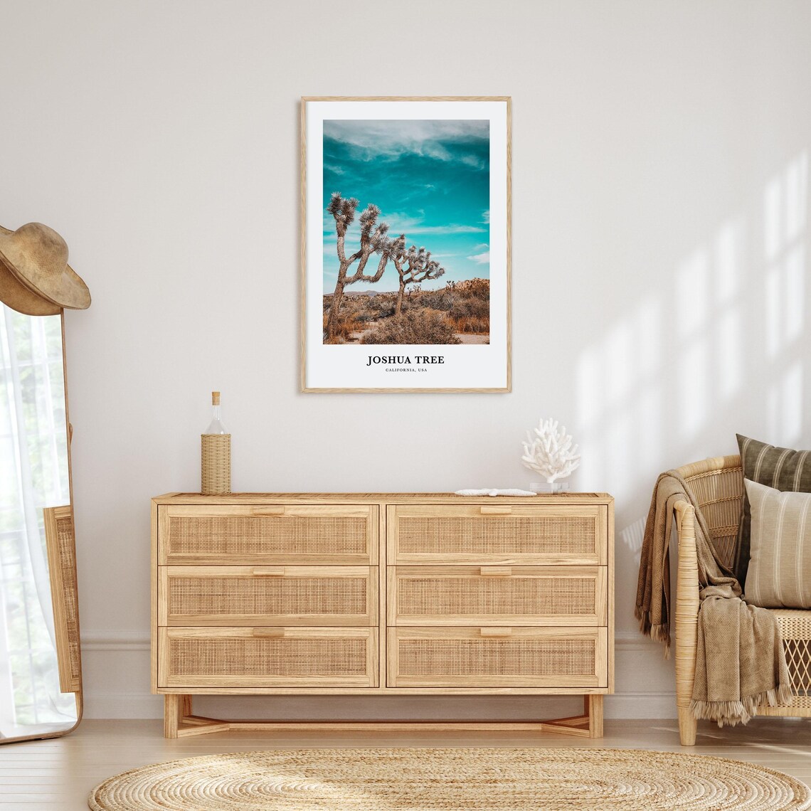 Joshua Tree National Park Travel Poster, California Map - Image 2