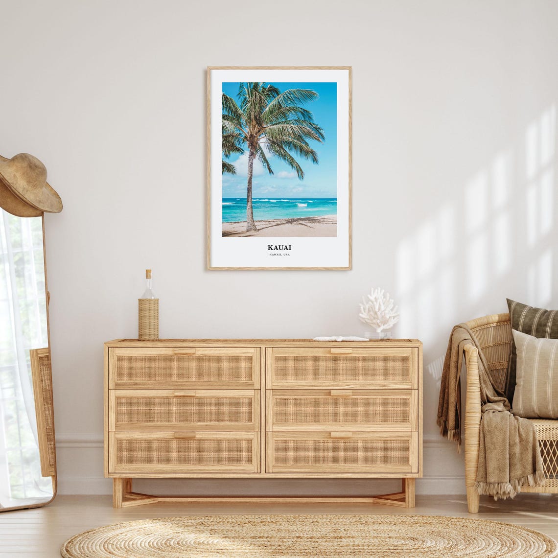 Kauai Print Kauai Photo Poster Kauai Travel Wall Art Kauai Map Print Kauai Photography Print Kauai Wall Dcor Hawaii Usa - Image 2