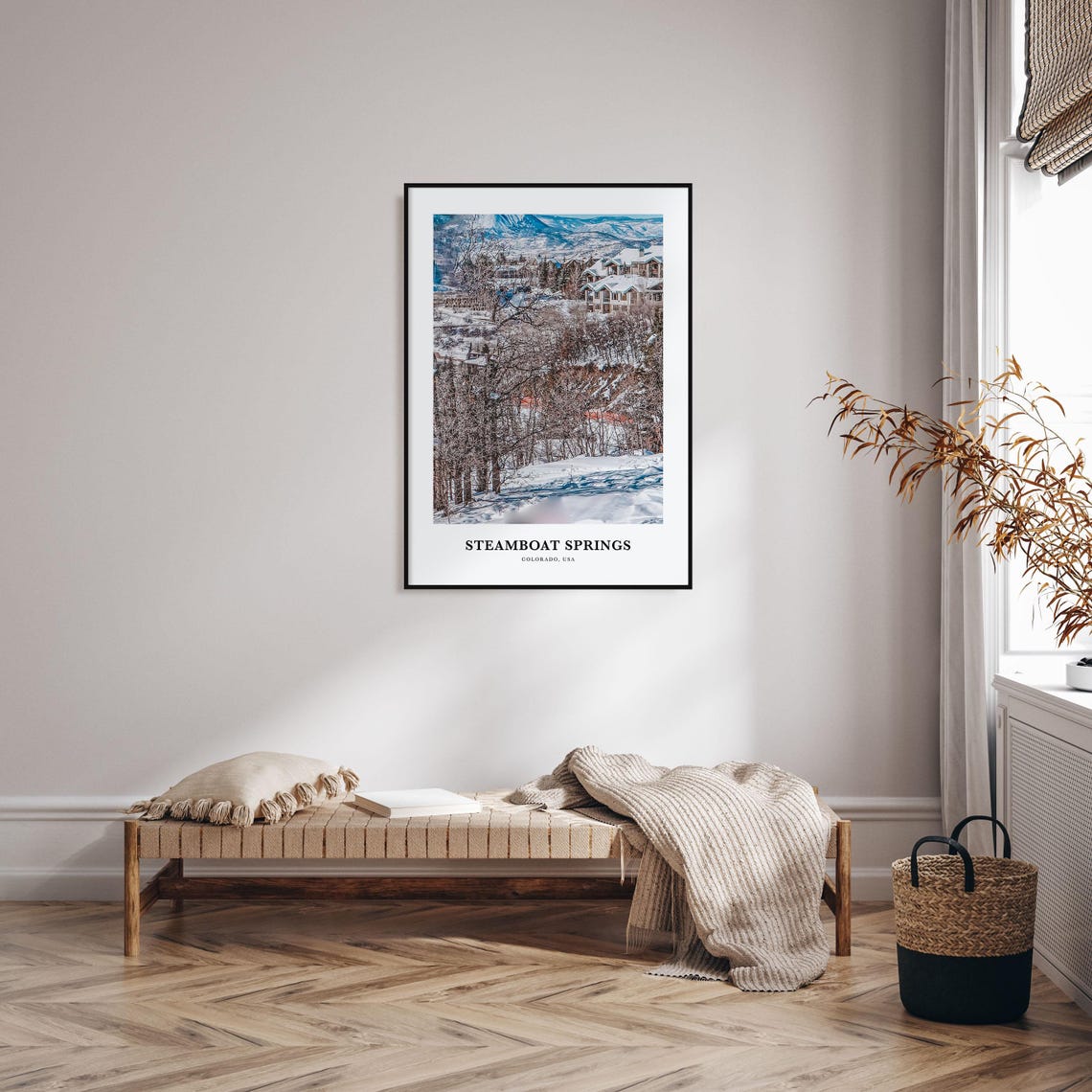Steamboat Springs Print No 2 Steamboat Springs Photo Poster Steamboat Springs Travel Wall Art Steamboat Springs Map Print Colorado Usa - Image 3
