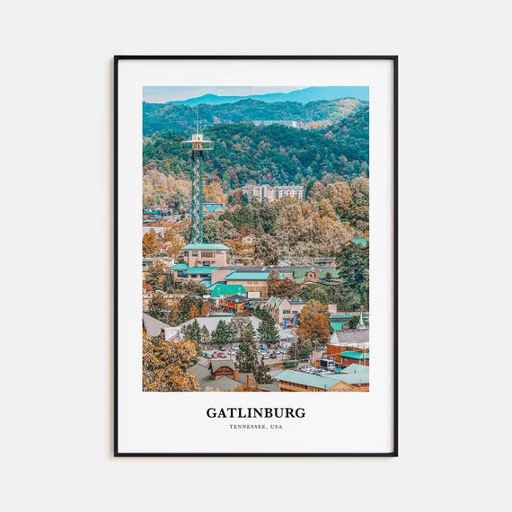 Gatlinburg Travel Poster, Tennessee Wall Art