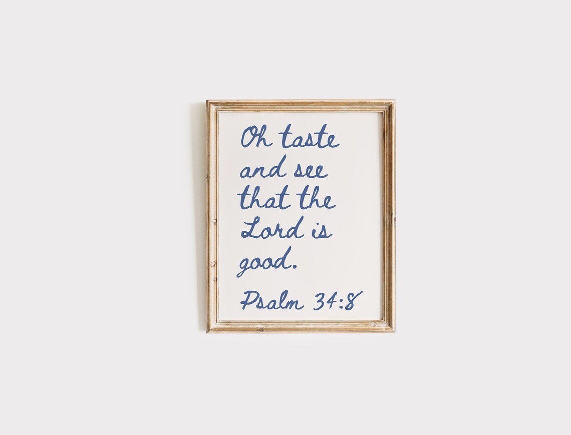 Psalm 348 Christian Coastal Faith Quote Poster - Image 4