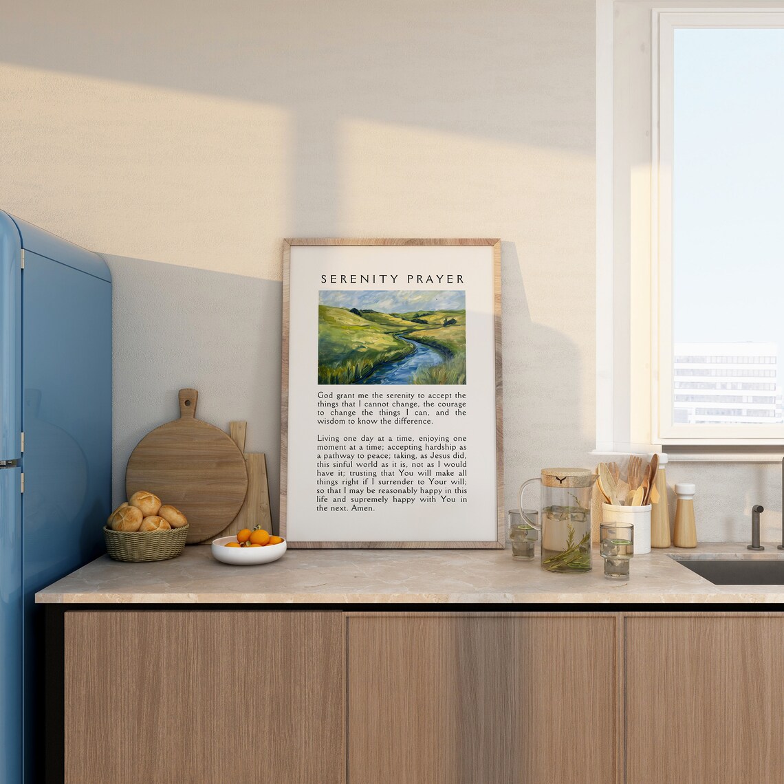 Serenity Prayer Christian Landscape Poster Print - Image 3