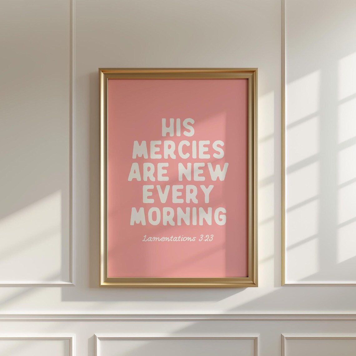His Mercies Are New Every Morning Scripture Art