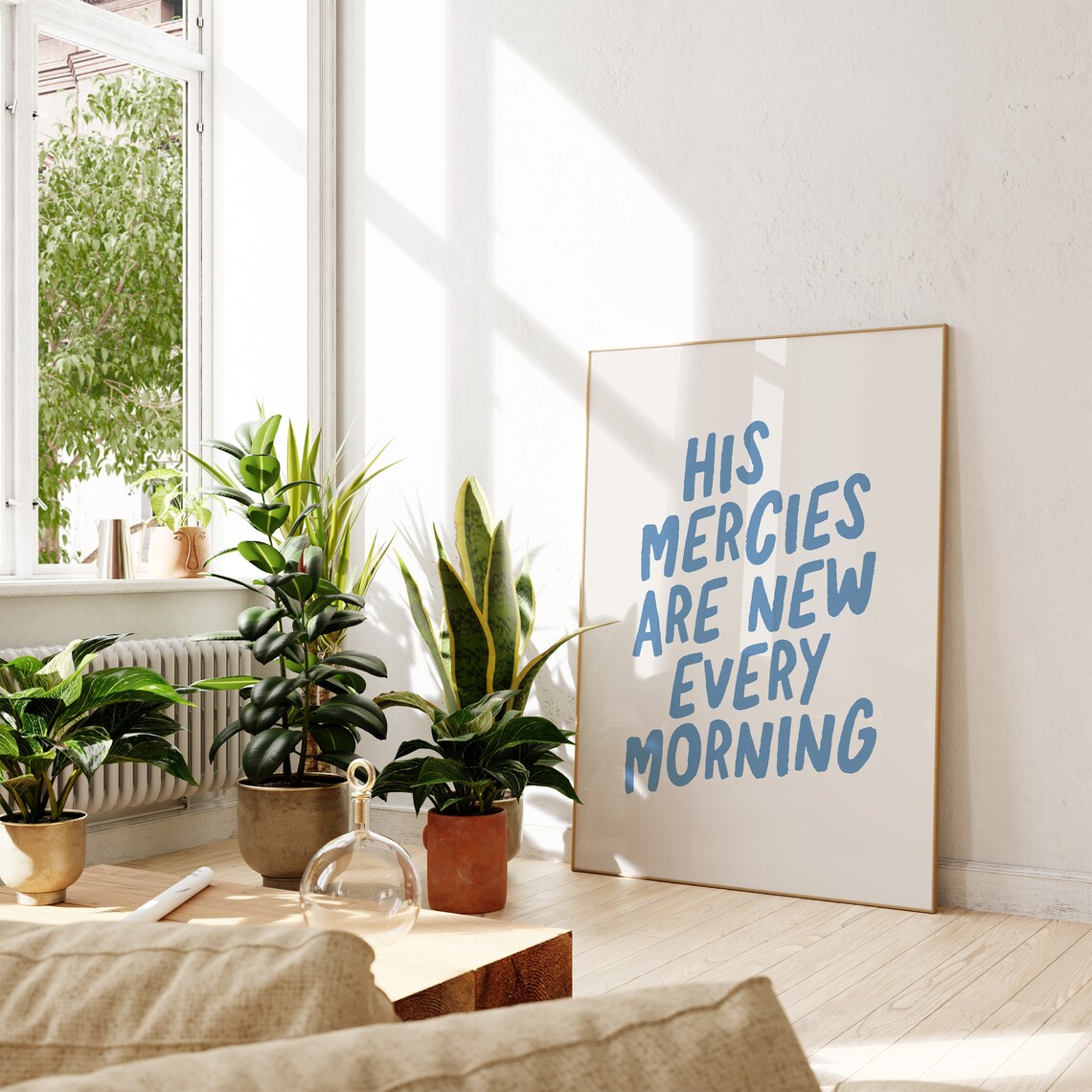 His Mercies Are New Every Morning Minimalist Art Print - Image 4