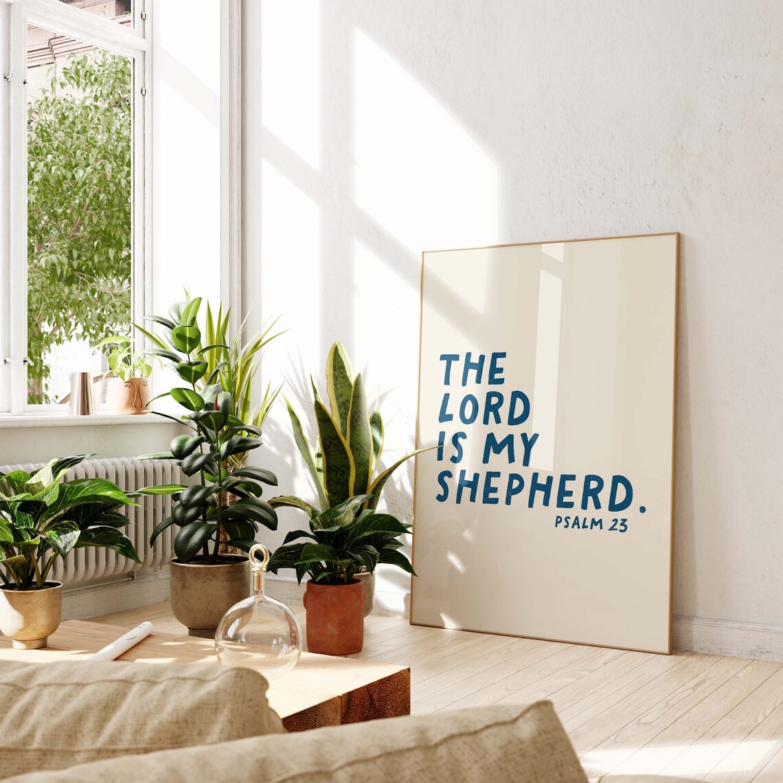 Psalm 23 Minimalist Christian Art Print, Bible Verse - Image 4