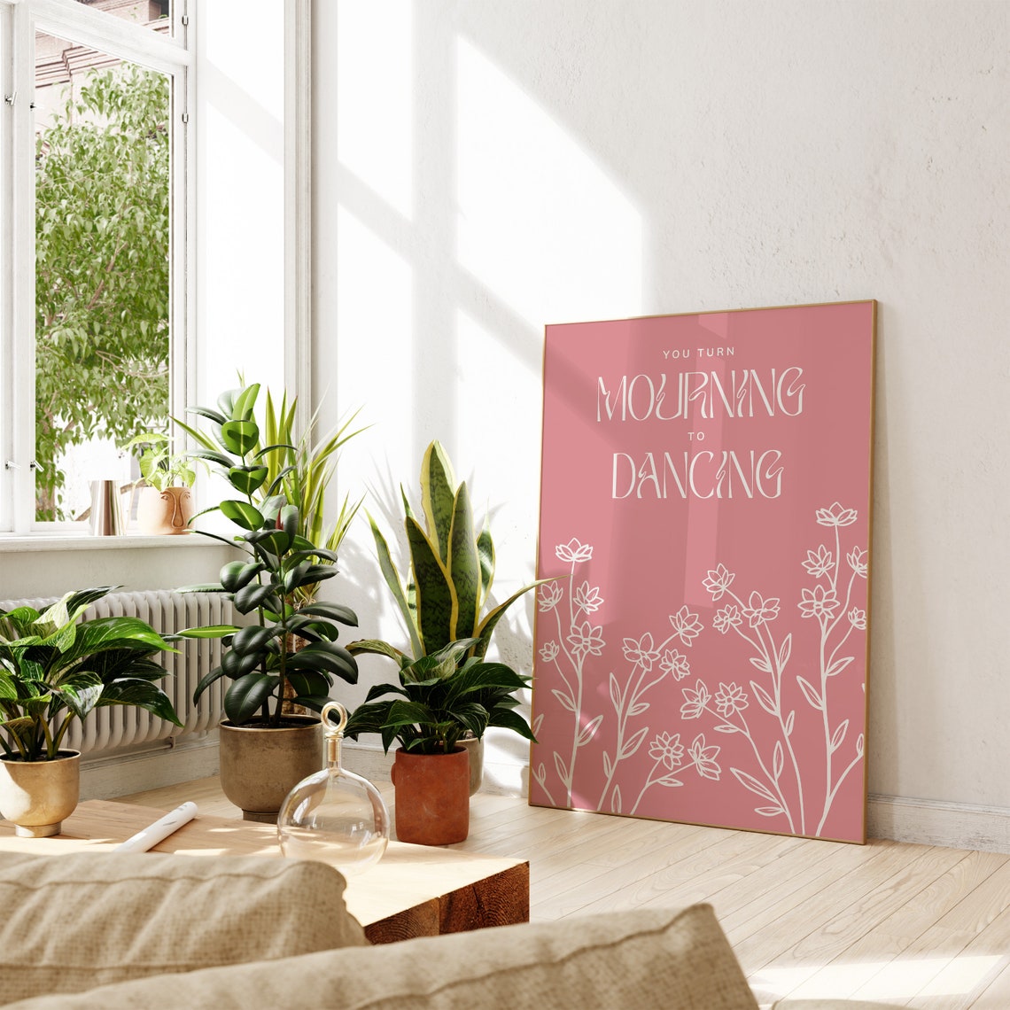 Christian Bible Verse Collection 6 Designs Red Pink Scripture Poster - Image 2