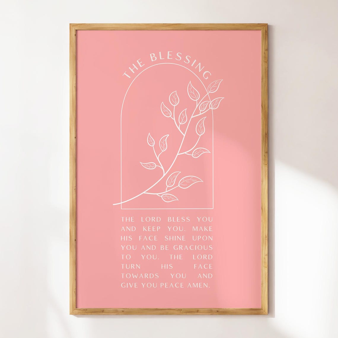 The Blessing Print Christian Wall Art Scripture Wall Art Gift Dorm Room Essentials Wall Art Trendy Apartment Housewarming Gift - Image 2