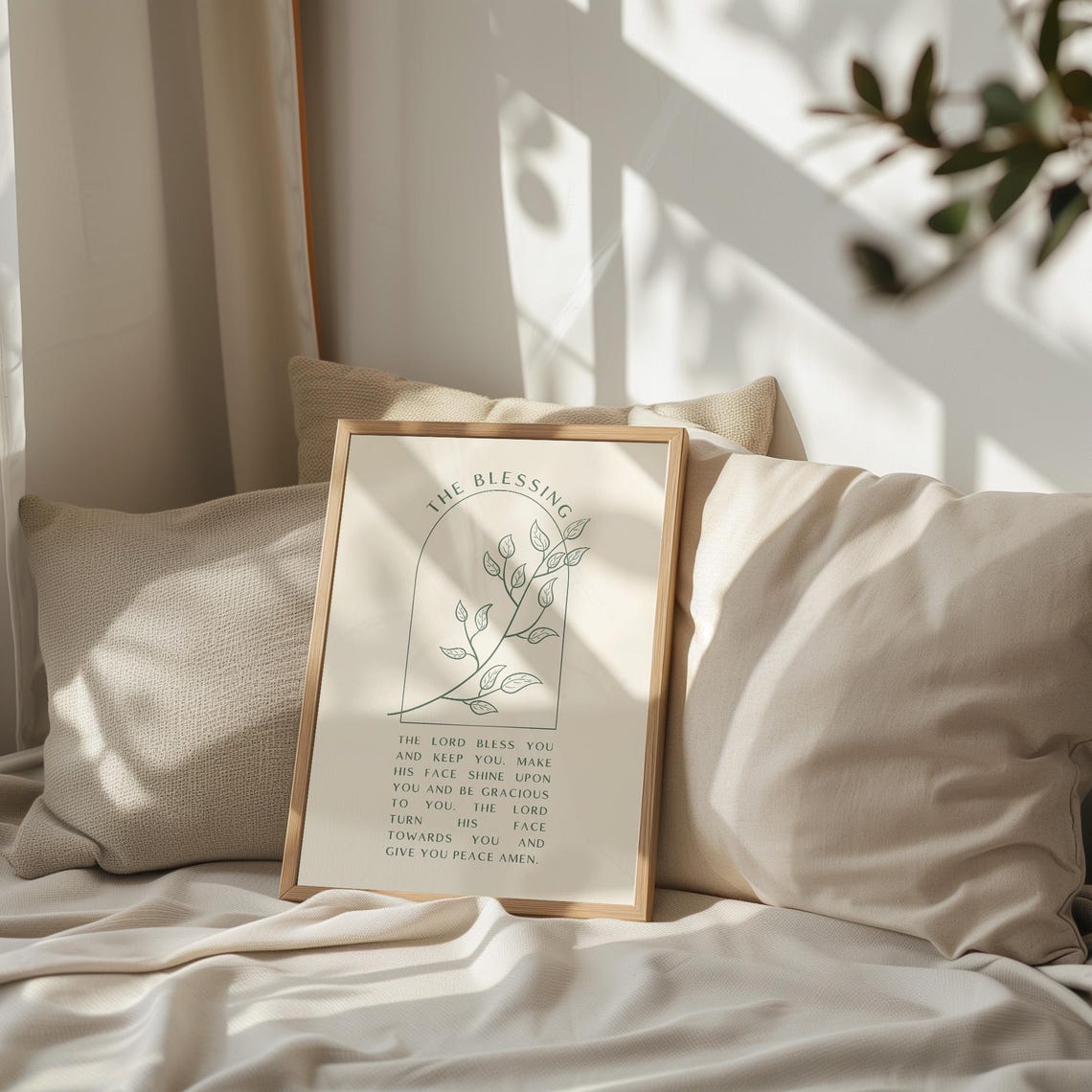 The Blessing Print Christian Wall Art Scripture Wall Art Gift Dorm Room Essentials Wall Art Housewarming Gift - Image 3