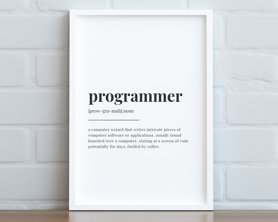 Programmer Definition Quote, Office Tech Gift - Image 2