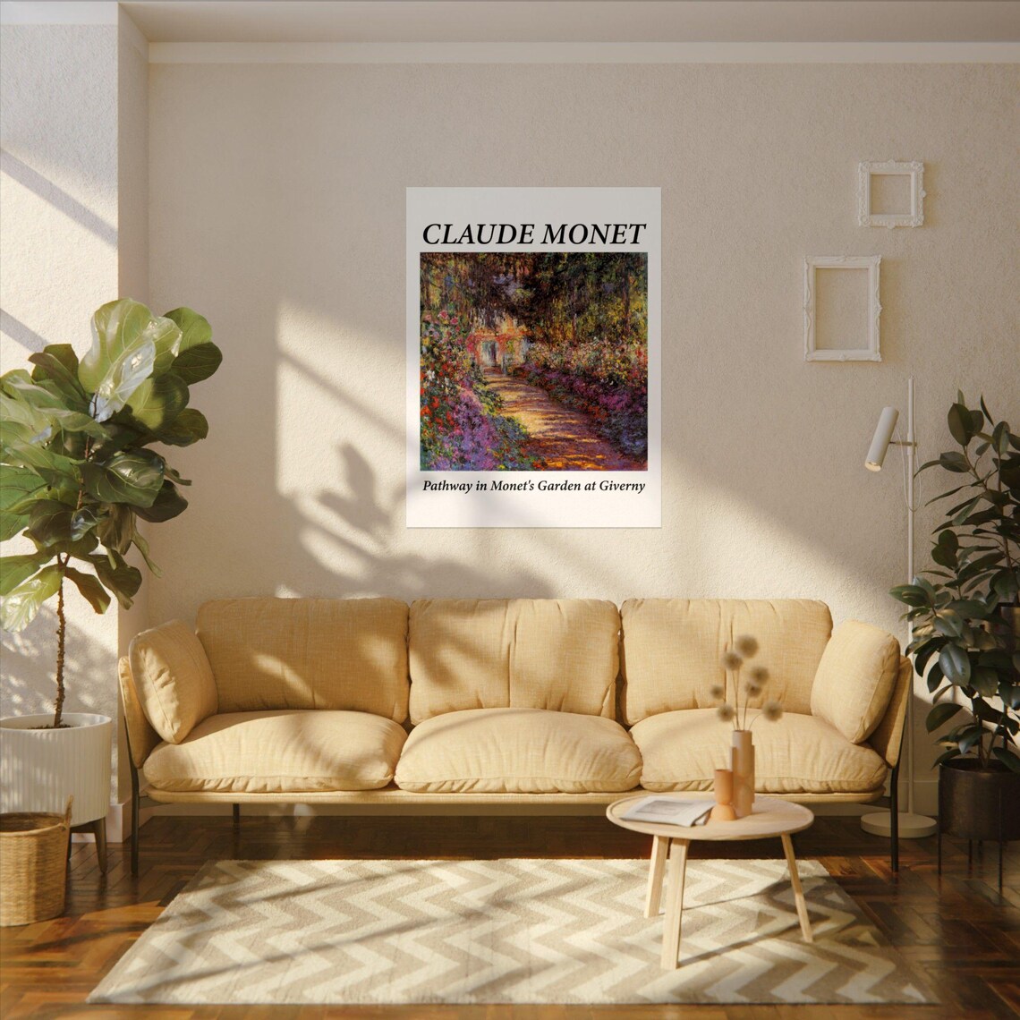 Claude Monet Pathway in the Garden at Giverny France Museum Poster - Image 3