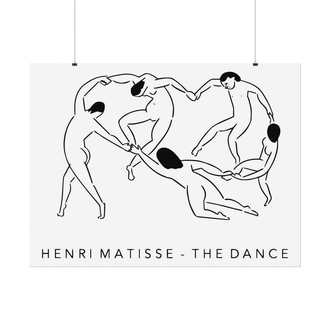 Henri Matisse The Dance Line Drawing Circle Dancers Modern Poster - Image 2