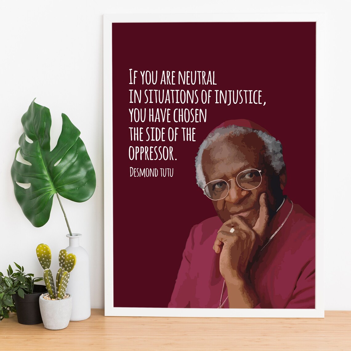 Desmond Tutu Human Rights Activism Quote Art Print