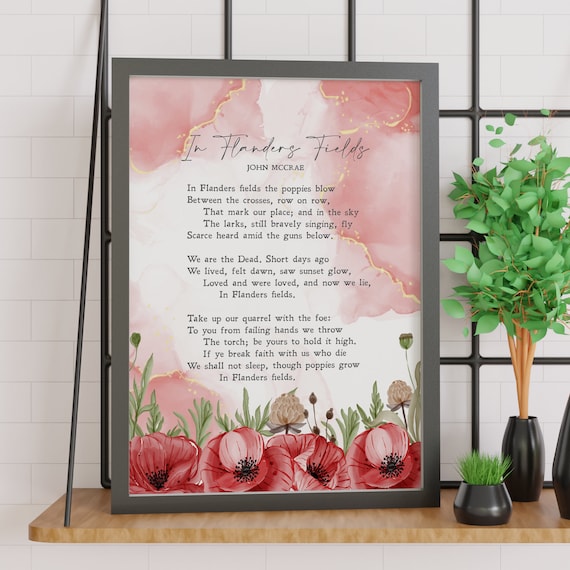 In Flanders Fields, John McCrae Memorial Art Print