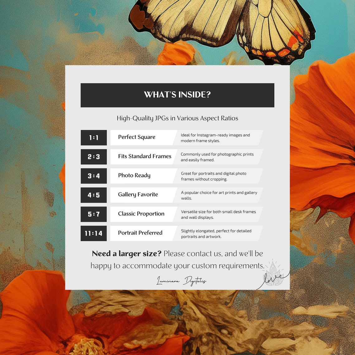 Vintage Floral Delight Wall Art Post Impressionist Butterfly Print Vintage Wall Decor 00284 - Image 2
