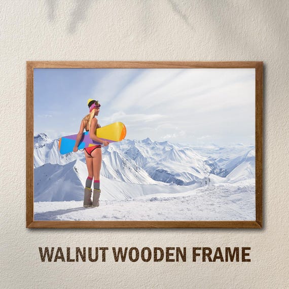 Vintage Apres Ski Photo Print Lodge Wall Decor Summer Spring Skiing
