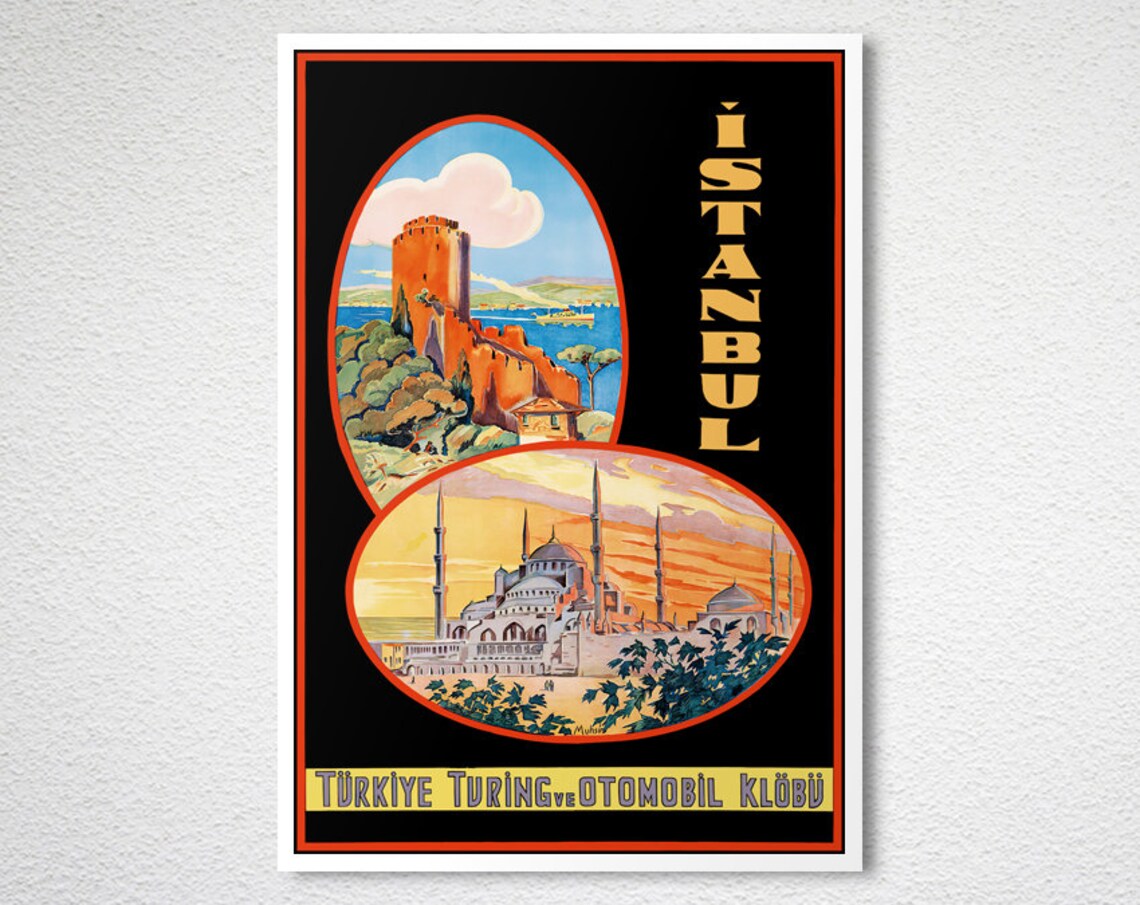 Istanbul Vintage Travel Poster, Wall Art Print - Image 2