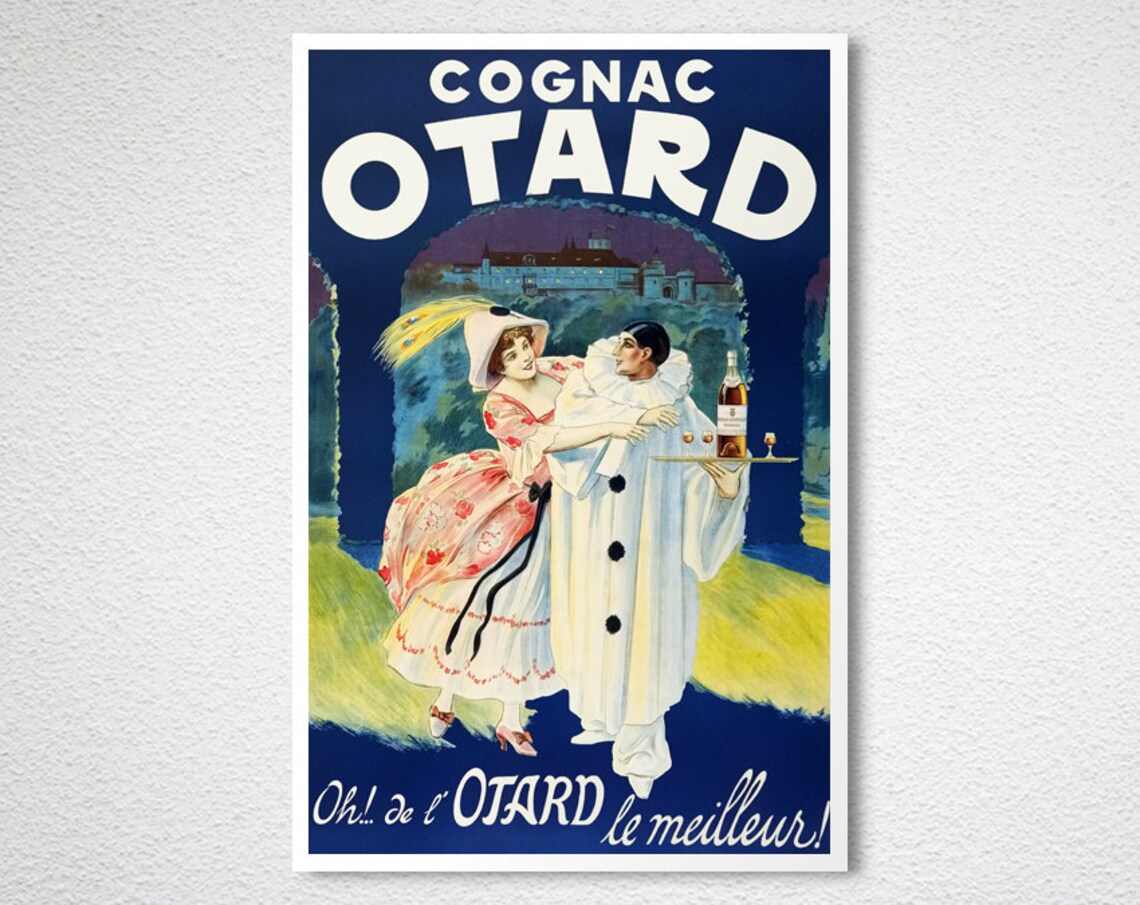 Cognac Otard Vintage Beverage Poster, Bar Decor - Image 2