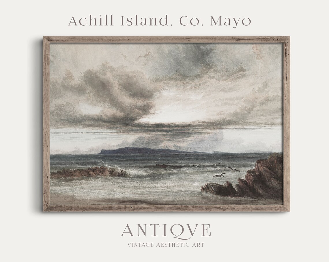 Ireland Achill Island Co Mayo Vintage Travel Poster