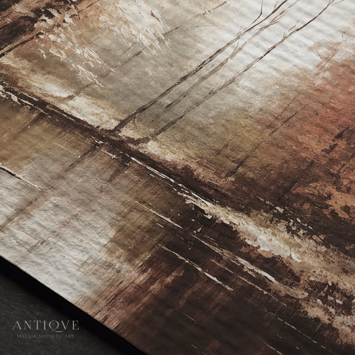 Calm Autumn Lake Art Print, Rustic Autumn Decor - Image 3