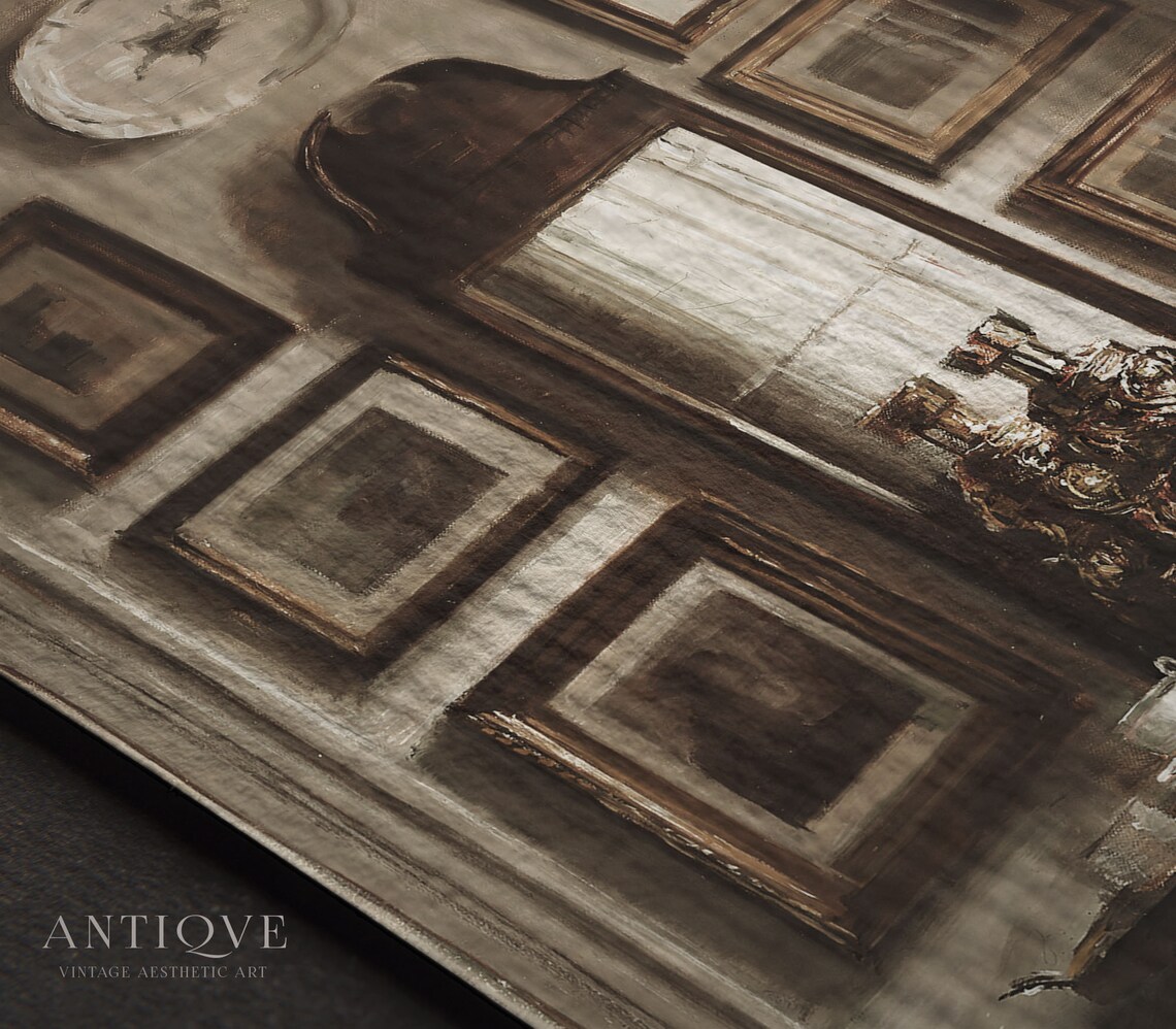 Danish Oil Painting, Elegant Victorian Interiors - Image 2