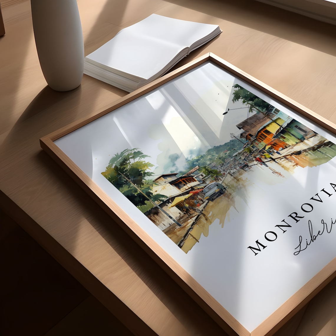 Monrovia, Liberia Personalized Travel Poster - Image 2