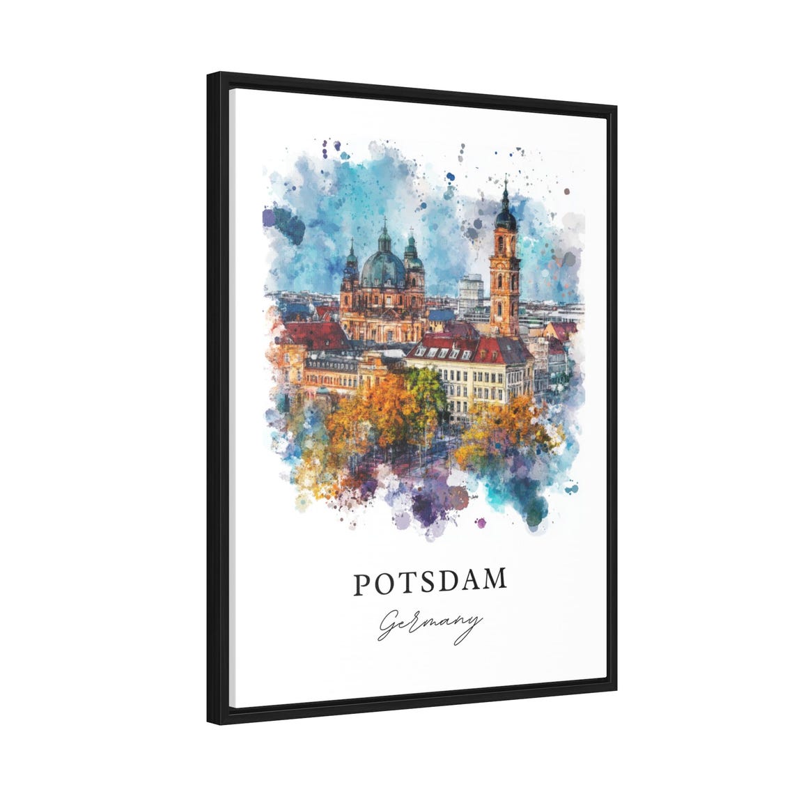 Potsdam Germany Watercolor Travel Poster, Housewarming - Image 2