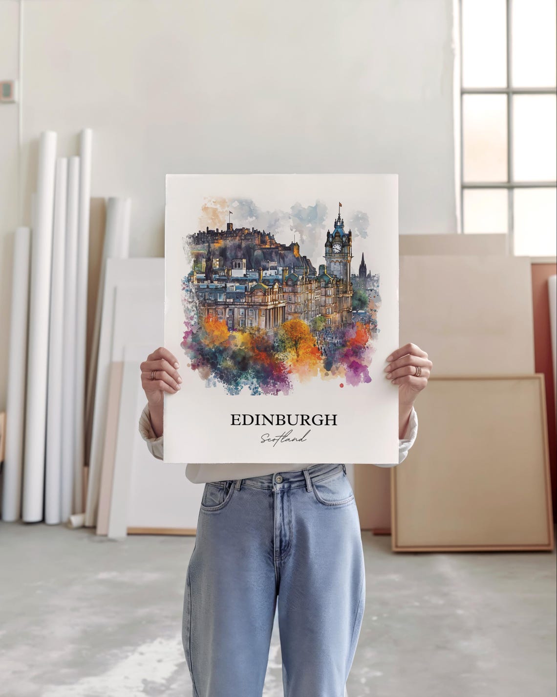 Edinburgh Scotland Housewarming Travel Poster - Image 5