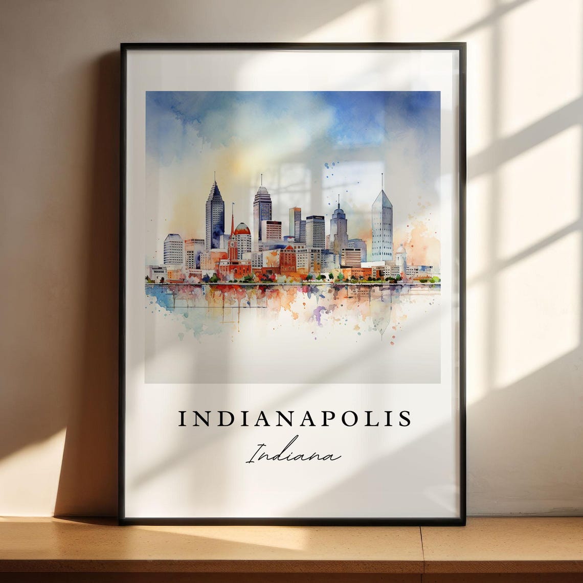 Indianapolis Cityscape Poster, Personalized Wall Art - Image 4