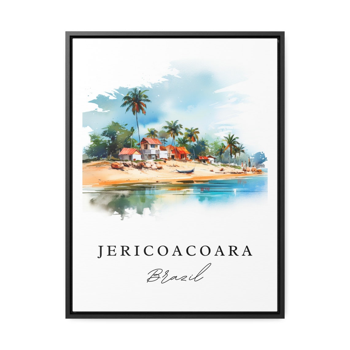 Jericoacoara Brazil Wall Art Poster Print Wedding Gift Birthday Present Custom Text Perfect - Image 2