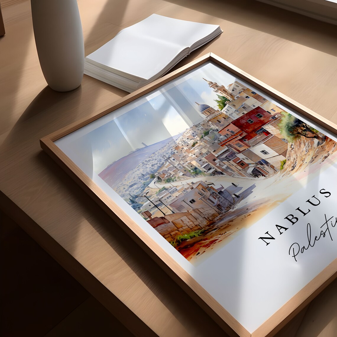 Nablus Palestine Wall Art Print, Custom Text - Image 5