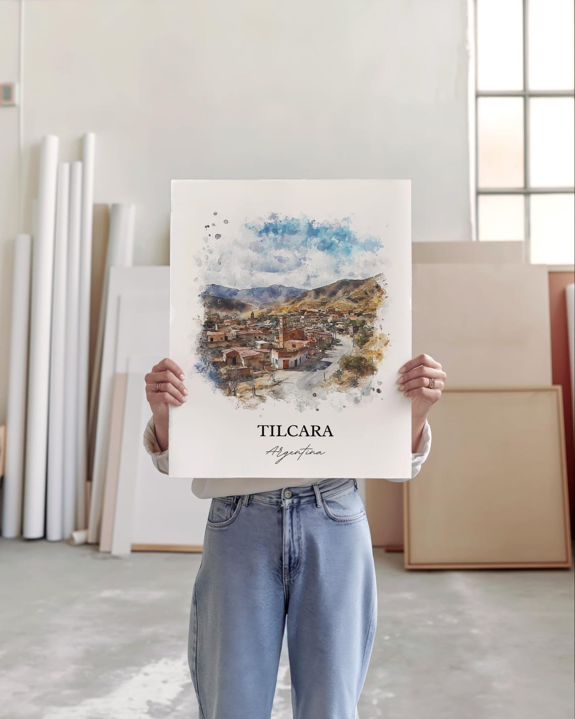 Tilcara Wall Art Agrentina Print Argentina Watercolor Gift Travel Poster Housewarming - Image 5