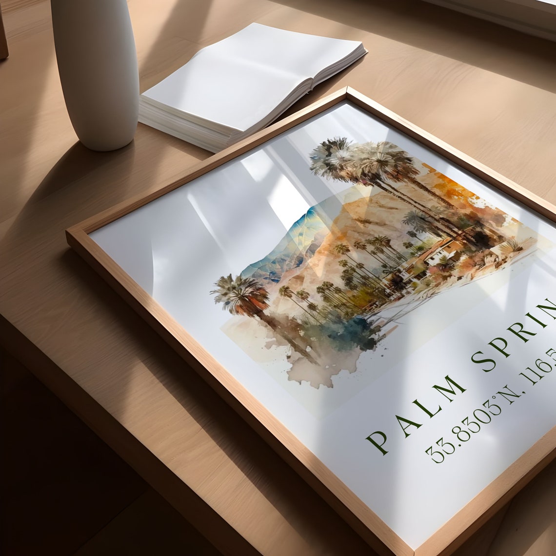 Palm Springs CA Personalized Travel Poster - Image 3