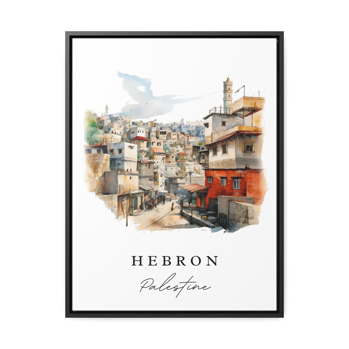Hebron Palestine Custom Text Art Print - Image 3