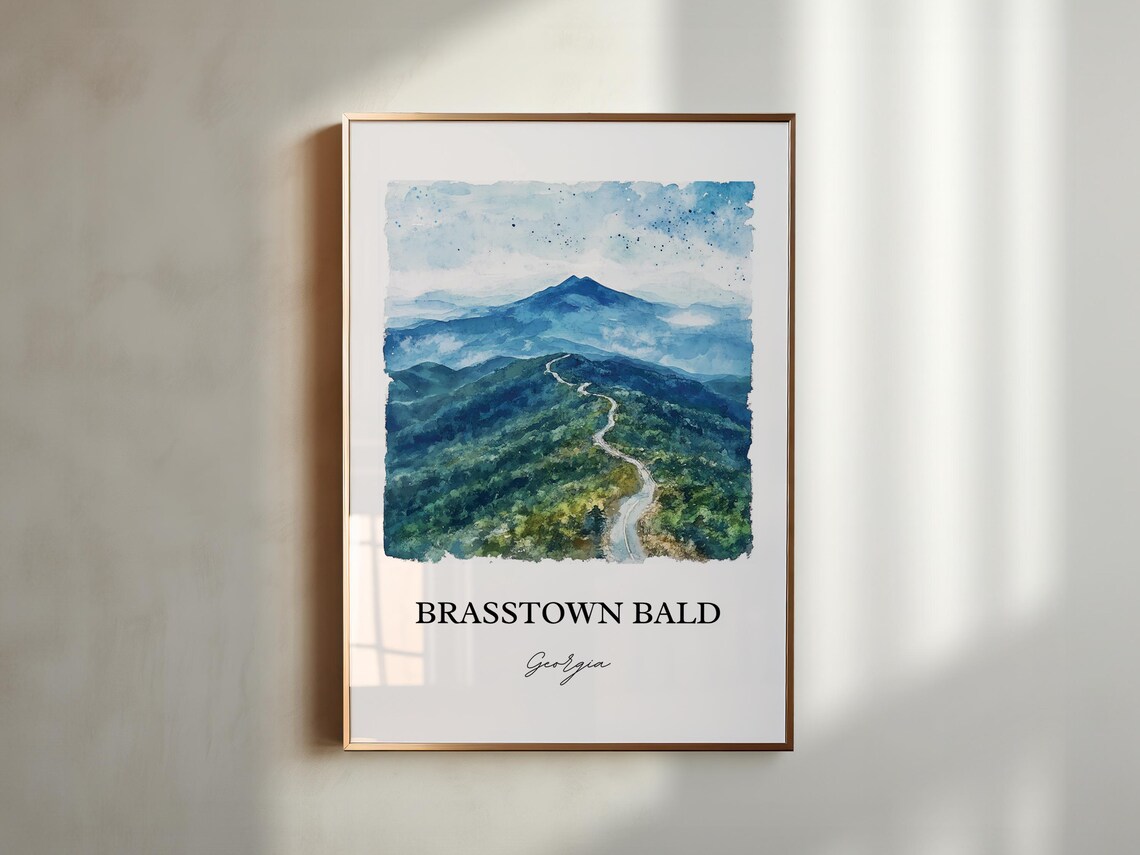 Brasstown Bald, Hiawassee Blue Ridge Travel Poster - Image 4