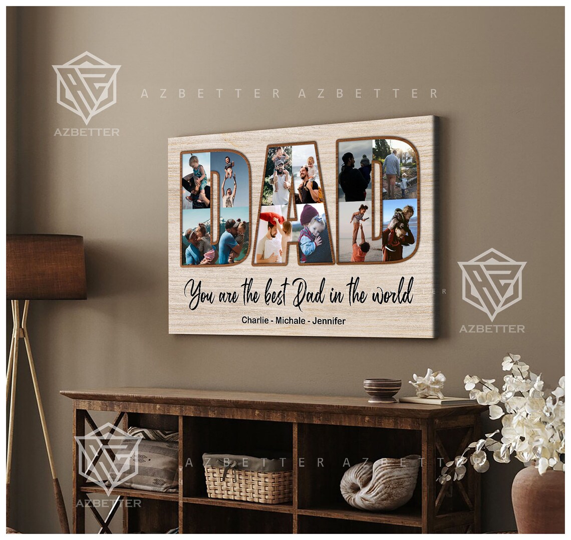 You Are The Best Dad In The World Photo Letter Tribute Keepsake Poster - Image 4
