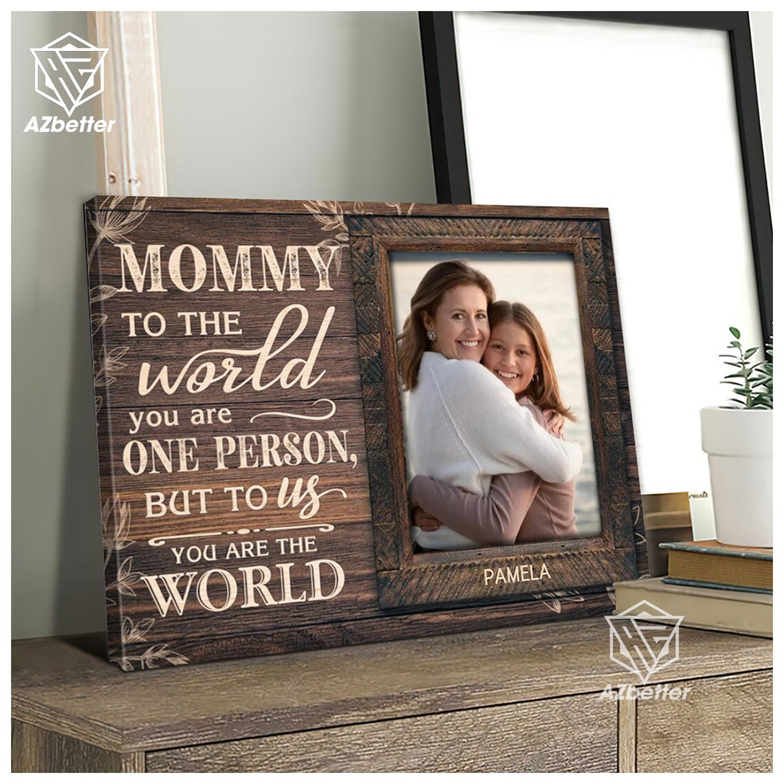 Personalized Mommy To The World You Are One Person Prints Children To Mom Mothers Day Gift Mom Birthday Wall Art Custom Photo - Image 5