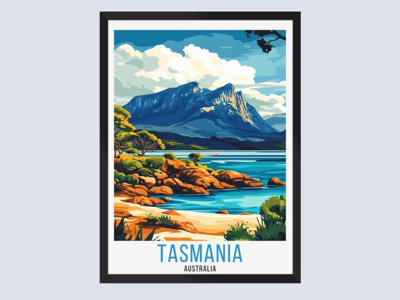 Tasmania Travel Poster Australia Print Wall Art Home Decor Gifts