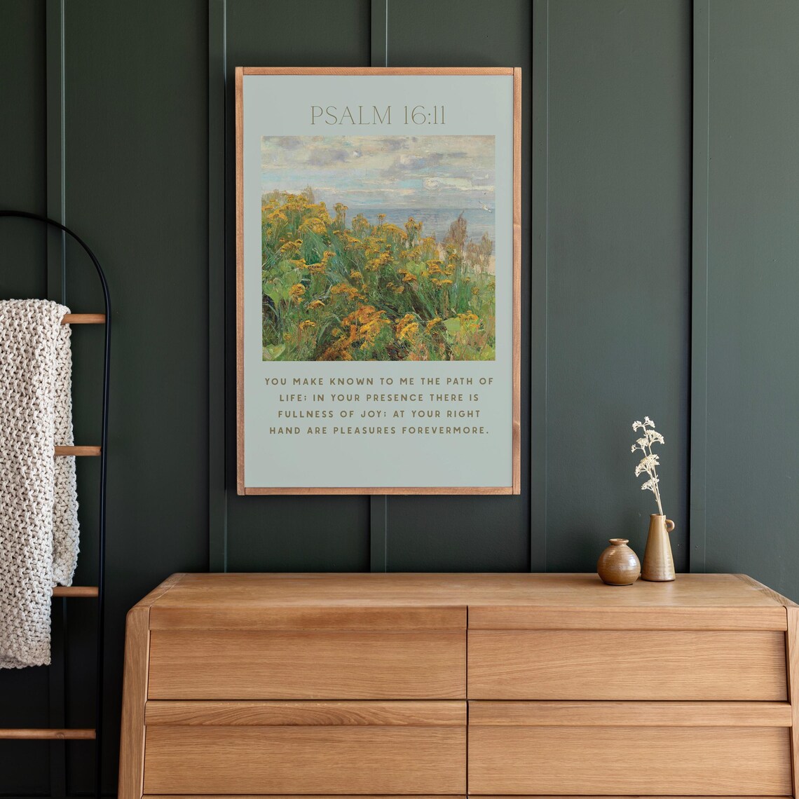 Psalm 16:11 Modern Scripture Art, Christian Art Print - Image 3